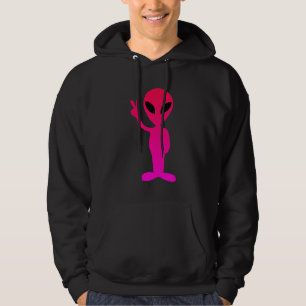 Moletom Alienígena rosa quente na camiseta-doce de-cabra p