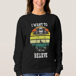 Moletom Alienígena Ufo Hunter Eu Quero Acreditar No Dia Do