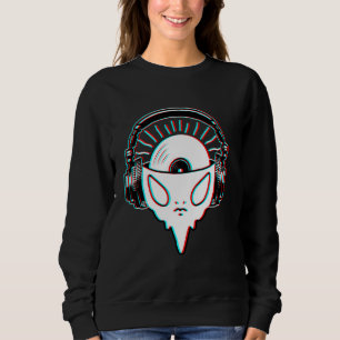 Moletom Alienígena Visto Fone de Ouvido e Vinil BPM Addict