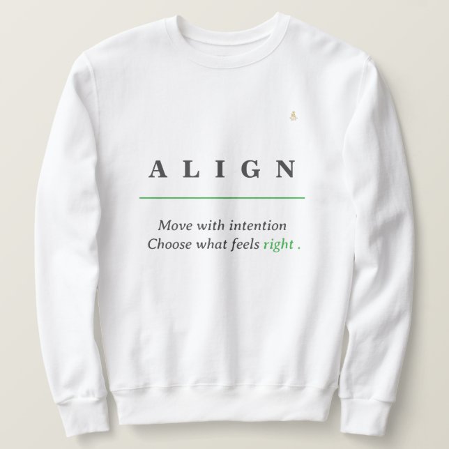 Moletom ALIGN Minimal Tee | KaliraArts (Frente do Design)
