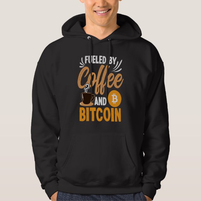 Moletom Alimentado Por Café E Cripto Moeda Blockchain (Frente)