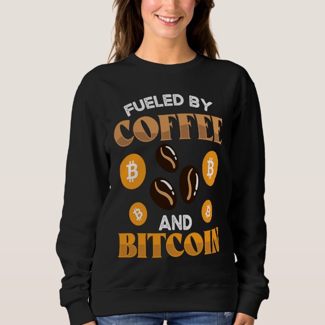 Moletom Alimentado Por Café E Cripto Moeda Blockchain (Frente)