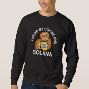 Moletom Alimentado Por Café E Criptografia De Lama Solana
