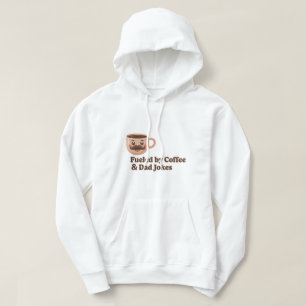 Moletom Alimentado por Café e Piadas de Papai – Citação En