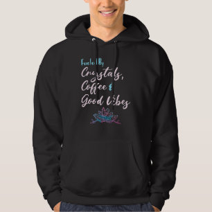 Moletom Alimentado Por Crystal Coffee Wiccan Witchy Saychy