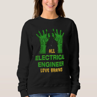 Moletom All Electrical Engineer love brains Halloween
