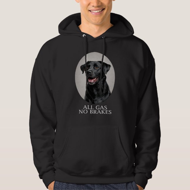 Moletom All Gas No Brakes Black Lab Sporting (Frente)