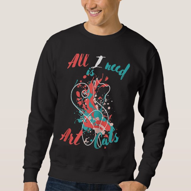 Moletom All I need is and Cats Cool Line Raglan Baseball (Frente)