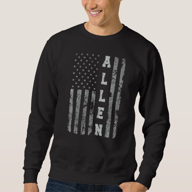 Moletom Allen Texas American Flag (Frente)