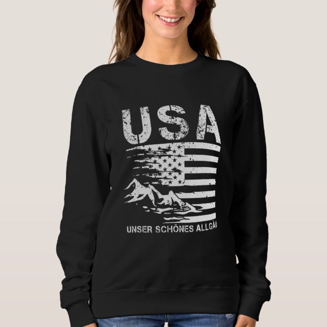 Moletom Allgäu Usa A Nossa Bela Montagem Allgäu (Frente)