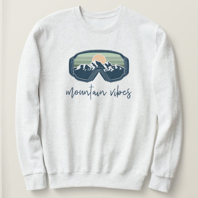 Moletom ALLIE Sage Mountain Vibes Ski Bachelorette Group (Frente do Design)