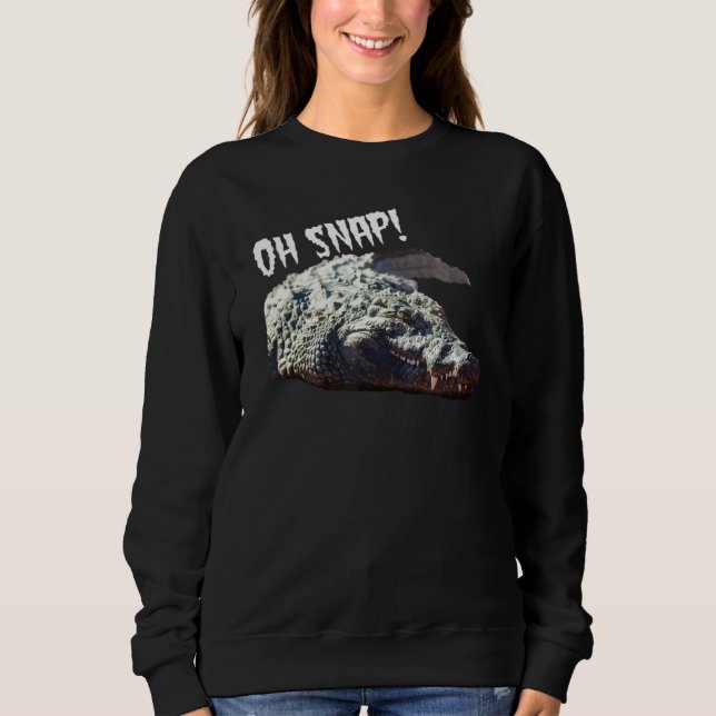 Moletom Alligator Oh Snap Crocodilo Réptil (Frente)