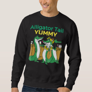 Moletom Alligator Tail Bebendo Teams Bar Humorístico