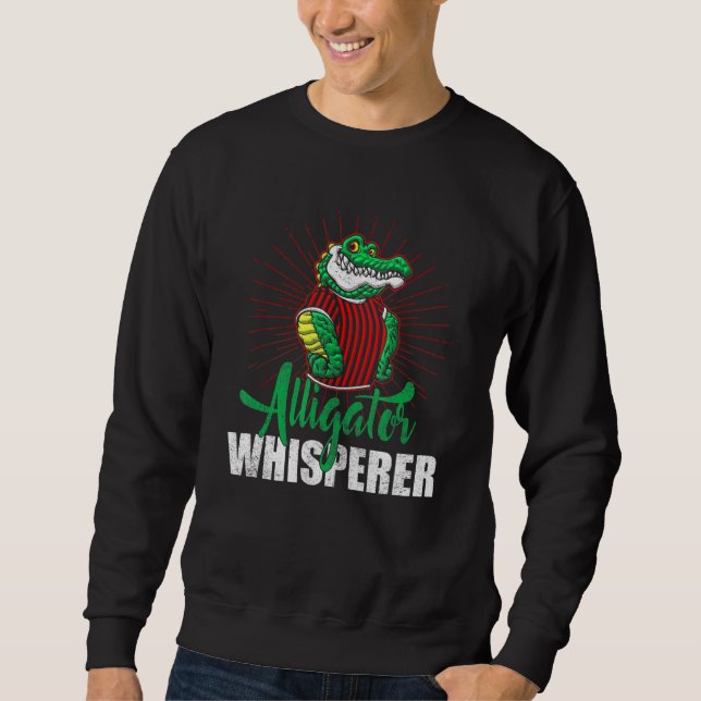 Moletom Alligator Whisperer For Gator Hunters (Frente)