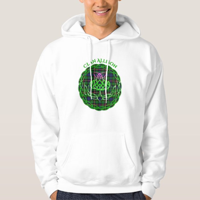 Moletom Allison Scottish Tartan Celtic Thistle (Frente)