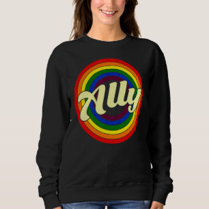 Moletom Ally Af Rainbow Flag Lgbt Pride Transgender Gay Mo