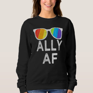 Moletom Ally Af Shirt Óculos de sol Sinalizador Trans Igua