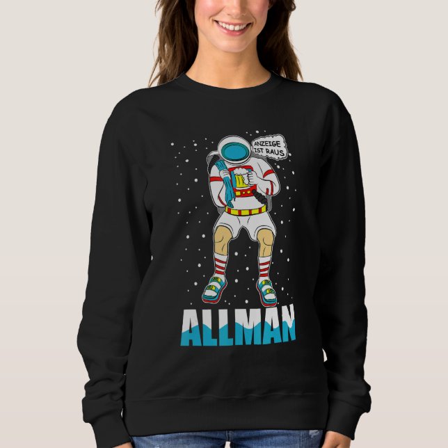 Moletom Alman Astronaut German Memory Display Meias de San (Frente)