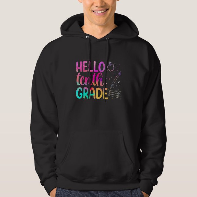 Moletom Alô, 10.º ano, De Volta Ao Professor Segundo grau (Frente)