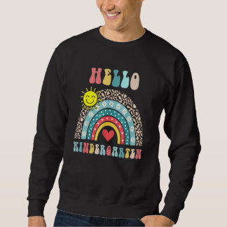 Moletom Alô, Jardim Infantil Cute Rainbow Heart First Day
