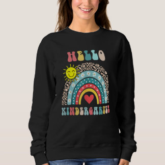 Moletom Alô, Jardim Infantil Cute Rainbow Heart First Day