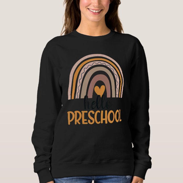 Moletom Alô Preschool Professores do Rainbow Estudantes De (Frente)
