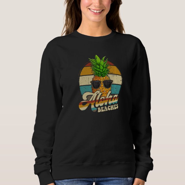 Moletom Aloha Beaches Pineapple Sunglass Aloha Hawaii Ha (Frente)