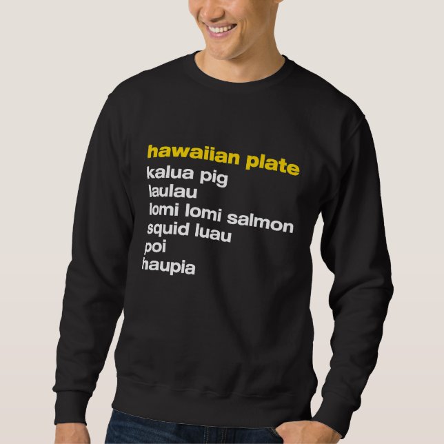 Moletom Aloha Hawaii, comida de almoço no Havaí (Frente)