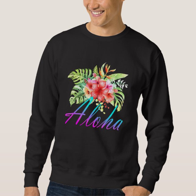 Moletom Aloha Hawaii Islands Hawaii Flower (Frente)