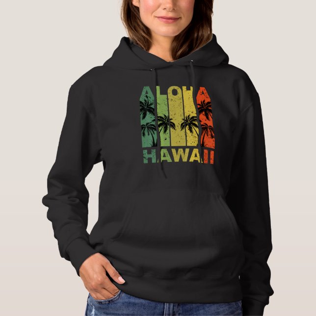 Moletom Aloha Hawaii Tropical Summer Vacation Hawaiian Isl (Frente)