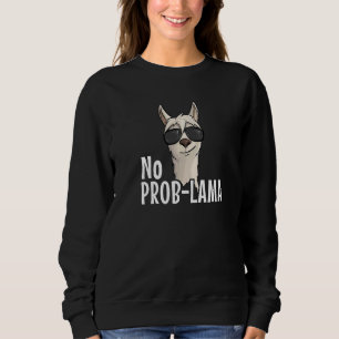 Moletom Alpaca Com Óculos De Sol Sem Prob Lama Hipster Lam