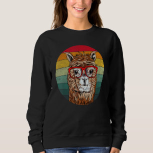 Moletom Alpaca Eyeglass legal Estudante de Vintage com Gee