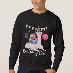 Moletom Alpaca Llama Cactus Girls Birthday Amante de os an