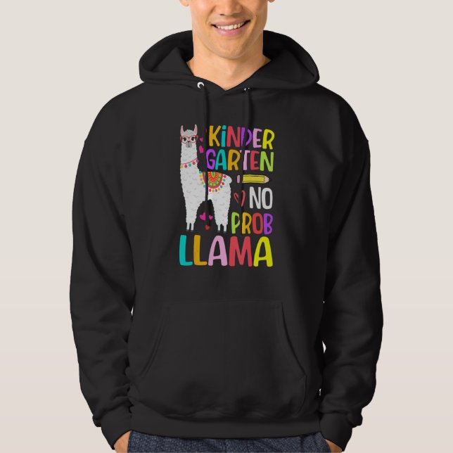 Moletom Alpaca Sem Problema Llama Volta às Aulas Jardim de (Frente)