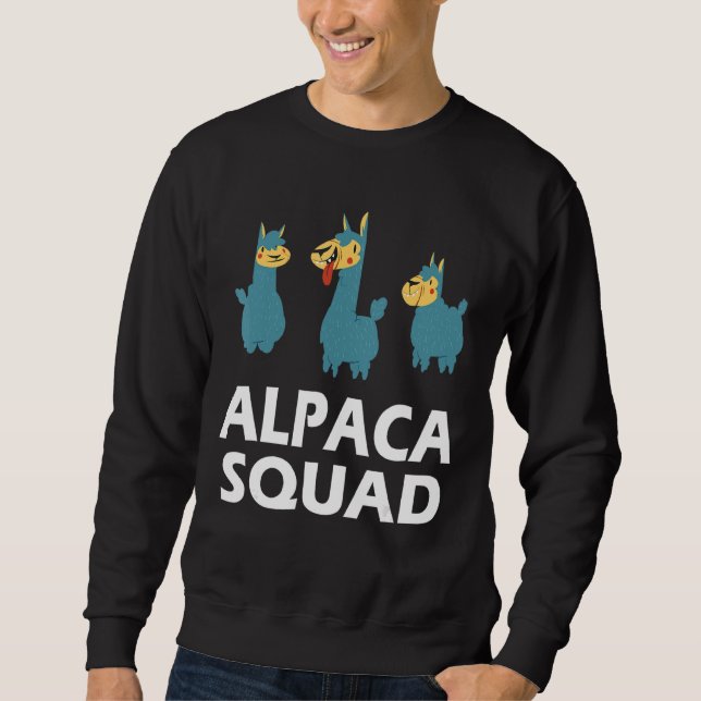 Moletom Alpaca Squad Alpaca E Llamas (Frente)