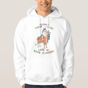 Moletom Alpaca Suas Bolsas Vamos Escalar o Unicórnio