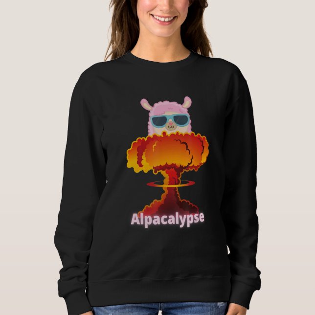 Moletom Alpacalypse Llamageddon Weird Alpaca Llama (Frente)