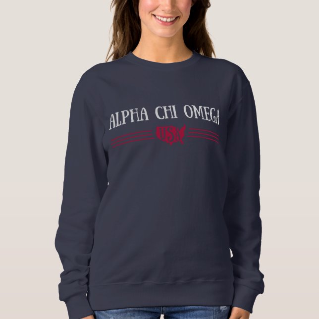 Moletom Alpha Chi Omega - EUA (Frente)