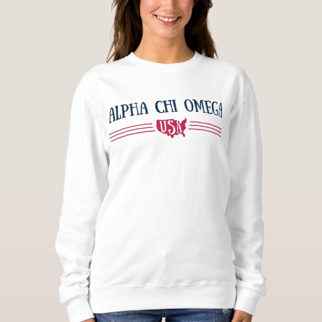 Moletom Alpha Chi Omega - EUA (Frente)