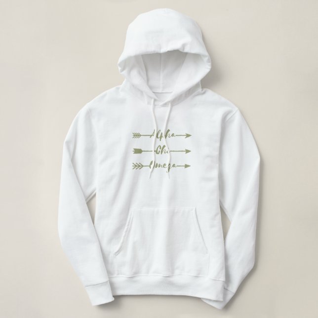 Moletom Alpha Chi Omega | Flechas (Frente do Design)