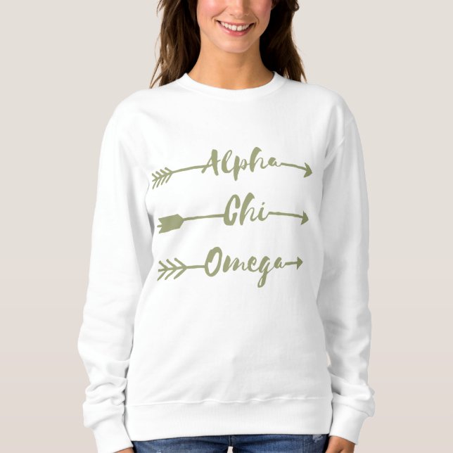 Moletom Alpha Chi Omega | Flechas (Frente)