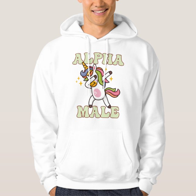 Moletom Alpha Male Ironic Unicorn 1 (Frente)