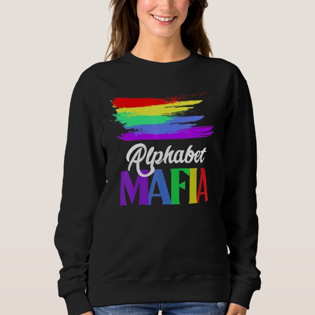 Moletom Alphabet Mafia Lgbtq Pride Soa Gay Im In (Frente)