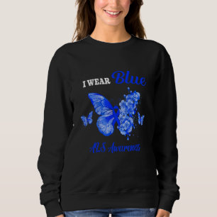 Moletom Als Consciência Eu Visto Borboleta Azul