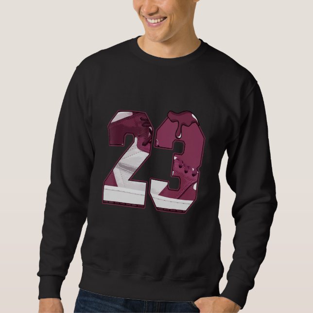 Moletom Alta Bordéus 1s Tee Number 23 Driping 1 High Bor (Frente)