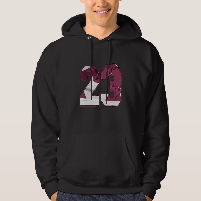 Moletom Alta Bordéus 1s Tee Number 23 Driping 1 High Bor (Frente)