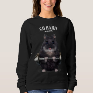 Moletom Altura de peso do treino de músculo de hamster anã