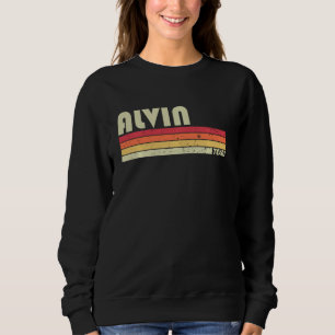Moletom Alvin Tx Texas Funny City Home Roots Retro 70s 80
