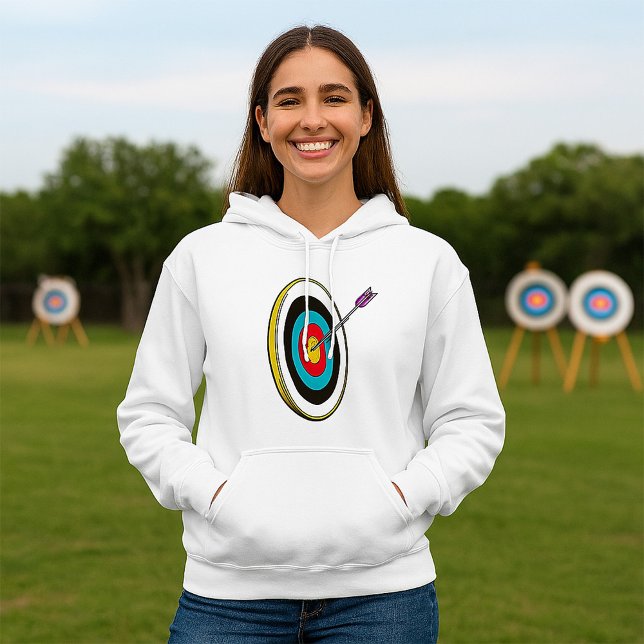 Moletom Alvo de Archery Bullseye com Arrow Hitting Center (Criador carregado)