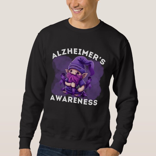 Moletom Alzheimers Awareness Month Alzheimer Gnomes Purple (Frente)
